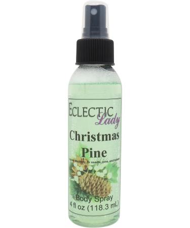 Christmas Pine Body Spray 4 ounces Body Mist for Women with Clean Light & Gentle Fragrance Long Lasting Perfume with Comforting Scent for Men & Women Cologne with Soft Subtle Aroma For Daily Use 4 Fluid Ounces