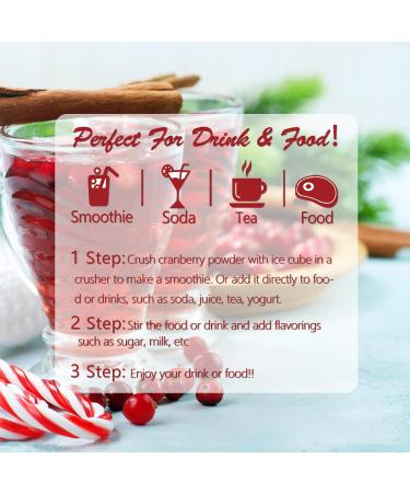  ULTHMOK ULTHMOK Premium Cranberry Powder 450g - Atomized Juice Drying 100% Natural Wild Cranberries No Additives No Added Sugar - Buy Online on GoSupps.com