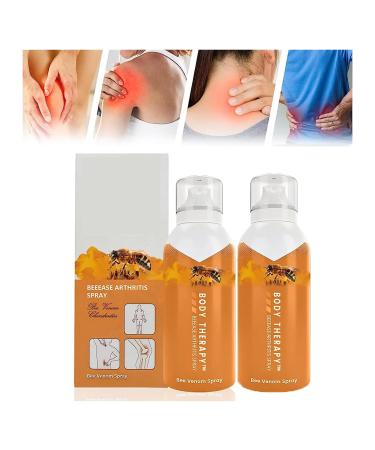 Body Therapy Bee Venom Joint & Bone Therapy Spray Bee Venom Serum Spray Intensive Concentrate for Joint and Muscle Recovery Bee Venom Gel Bee Venom Joint and Bone Therapy Cream (2PC)