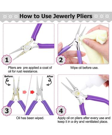 Anezus 4Pcs Jewelry Pliers Tool Set for Beading, Repair & Making Supplies - Buy Online on GoSupps.com