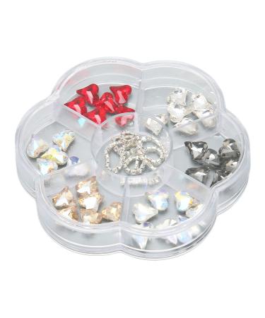 3D Glitter Nail Charms Nail Glitter Charm Rhinestones Ornaments Nail Art Decorations Accessories for DIY Craft Nail Art Design Manicure Decor