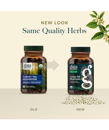 Gaia Herbs Turkey Tail Mushroom - Traditional Immune Support & Liver Health Supplement* - with Organic Turkey Tail Mushroom Fruiting Body Extract - 120 Vegan Capsules (120 Servings) 120 Count (Pack of 1) - Buy Online on GoSupps.com