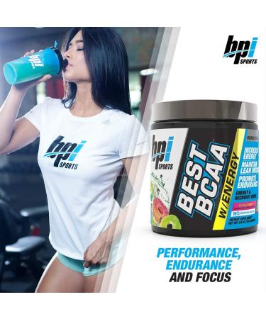 BPI Sports Best BCAA Energy Powder - Lean Muscle Building & Enhanced Performance - Sour Candy Flavor - 25 Servings, 8.8 oz - Buy Online on GoSupps.com