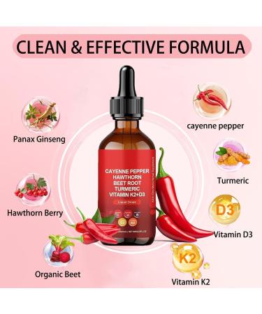 Aeluro Gouttes de Cayenne extrait de poivre de Cayenne Aeluro extrait de poivre de Cayenne gouttes de poivre de Cayenne 60 ml goutte liquide de piments de Cayenne naturels formule naturelle (1 1 Pi ce. - Buy Online on GoSupps.com