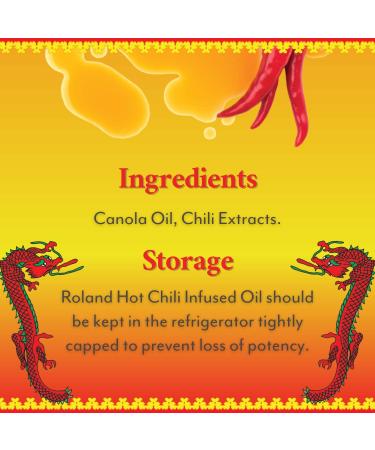 Roland Foods Hot Chili Infused Oil - Imported Specialty Food - Red 6.2 oz - Buy Online on GoSupps.com