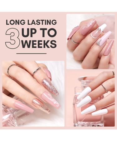 Makartt Gel Nail Polish Kit - 6 Colors Nude & Glitter Set with Nail Stickers - Soak Off DIY Manicure Kit - Holiday Gift - 10 Piece Set - Buy Online on GoSupps.com