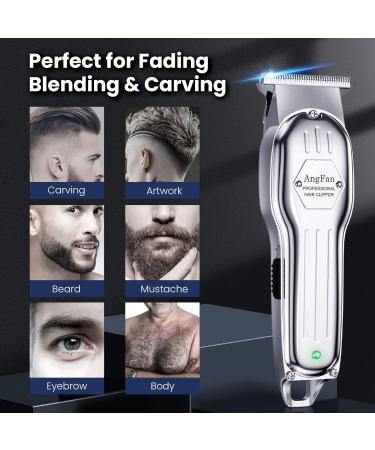 Professional Hair Clippers for Men - Cordless T-Blade Beard Trimmer Kit with LED Display | Ideal for Hair Cutting & Grooming Women & Kids - Buy Online on GoSupps.com