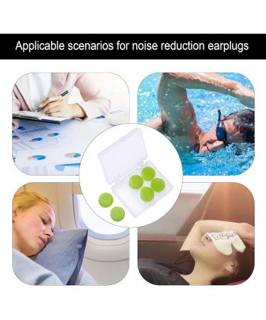 Reusable Earplugs - Super Soft Foam & Silicone Hearing Protection for Sleep Study & Travel | Noise Reduction Earplugs - Washable & Moldable 6 Green - Buy Online on GoSupps.com