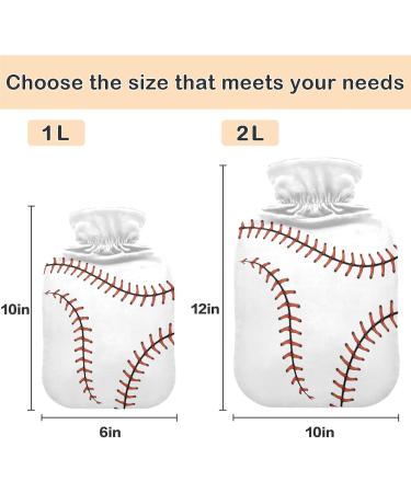 NAANLE Baseball Softball Heat Bottle 2L Transparent Warm Water Flap for Bed Hand & Feet Relief | Pain Relief & Cold Therapy - Buy Online on GoSupps.com