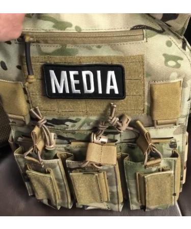 2 Pack Media Patch Set - 4x10 and 2x4 Embroidered with Hook and Loop - Buy Online on GoSupps.com