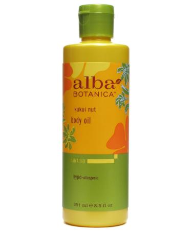 Alba Botanica Kukui Nut Massage Oil 8.5 oz | Soothing & Hydrating Natural Oil for Skin Care | International Shipping Available - Buy Online on GoSupps.com