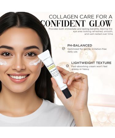 CONTEXT SKIN Collagen Eye Cream 3-in-1 formula with collagen coffee & niacinamide for lightweight hydration supports a smoother refreshed under-eye appearance 0.88 fl oz - Buy Online on GoSupps.com