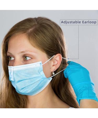 100 Pack Made in USA Disposable Face Masks - Medical Grade 3 Ply Protection for Adults - Soft & Breathable - Buy Online on GoSupps.com