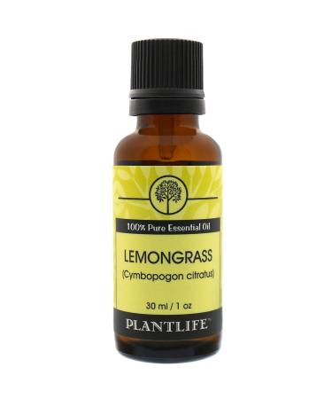 Plantlife Lemongrass Aromatherapy Essential Oil - Straight from The Plant 100% Pure Therapeutic Grade - No Additives or Fillers - 30 ml