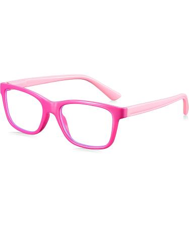 Girls' Pink Blue-Light Glasses | Anti-Glare Lens for Gaming & Computer Screens | Ages 3-10 - Buy Online on GoSupps.com