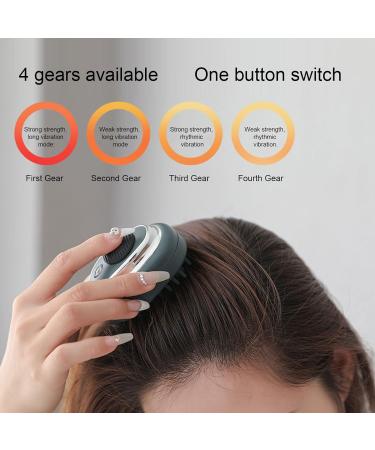 Buy Wireless Head Massager - Electric Scalp Applicator with 4 Gears & Adjustable Vibration | Rechargeable USB Hair Oil Comb - International Shipping Available - Buy Online on GoSupps.com