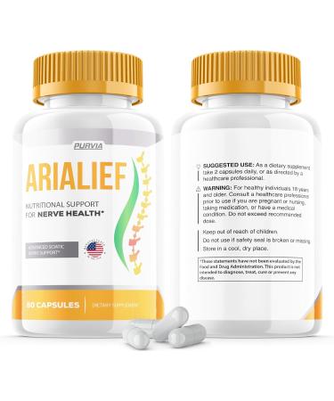 Arialief Capsules Sciatica - Official Formula - Arialief Vitamin Supplement Advanced Strength Formula Arialief Capsules Nutritional Support Maximum Strength Overall Wellness Reviews (60 Capsules) - Buy Online on GoSupps.com