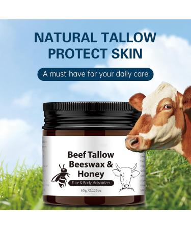 Suet Honey Emollient Cream 60g Suet Face Moisturizer Cream Suet Honey Emollient Face Cream with Suet Face & Body Moisturizer Tallow Skin Moisturizer (1pcs) - Buy Online on GoSupps.com