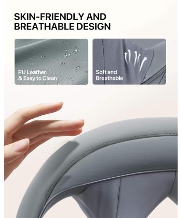 Alljoy Wireless Neck Massager with Heat Function | Shiatsu 3D-Rotating Massage Device for Neck Back & Shoulders | Portable & Adjustable Strap | Perfect Gift in Gray - Buy Online on GoSupps.com