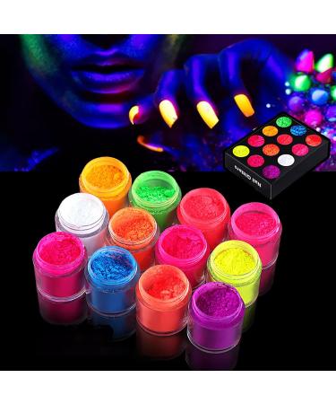 MKNZOME 12 Colors Dip Powder Nail Kit - Glow in The Dark Pigment Powder for Nails - Starter Kit for Nail Art - Perfect Gift for Beginners and Women - Buy Online on GoSupps.com