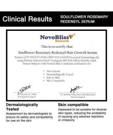 Soulflower Rosemary Redensyl Hair Growth Serum | 3% Redensyl Anagain Biotin & More | 30 ml | For Men & Women - Fast International Shipping - Buy Online on GoSupps.com