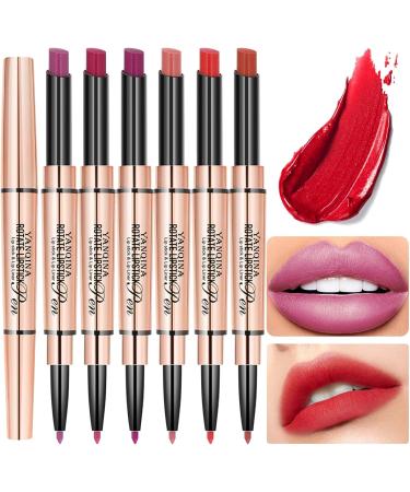  TianWlio Women's Makeup - Liquid Lipstick - Matte Lipstick - With 2-in-1 Lip Liner - Waterproof and Long-Lasting - Waterproof - Long Lasting - Buy Online on GoSupps.com