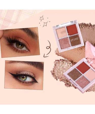  DALE YOU 4-shade eyeshadow palette with matte and shimmer finish long-lasting brown eyeshadow palette for women day and night looks (#2 26 g) - Buy Online on GoSupps.com