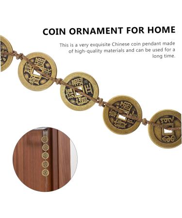 Alipis 1 String Vintage Copper Coins Vintage Decor Ornament Coins Charms Feng Home Pendant Coin House Brass As Shown 31X2.5X0.3CM - Buy Online on GoSupps.com