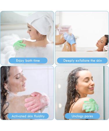 URAQT Exfoliating Gloves 6 Pcs Body Scrub Glove Bath SPA Exfoliating Mitts Exfoliating Gloves for Shower Spa Massage Dead Skin Remover Gloves Deep Body Scrubber for Women and Men (3 Pairs) - Buy Online on GoSupps.com