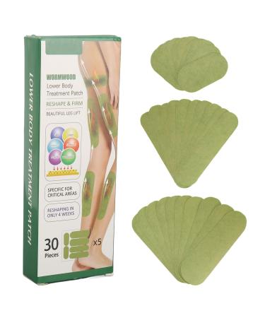 Leg Lift Patch Skin Firming Mild Herbal Fragrance Wormwood Thigh Calf Hip Lifting Band for Lower Body 30 Pack