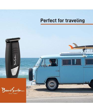 Compact Mini Facial Hair Trimmer for Men - Travel Beard & Mustache Grooming Kit | Battery Operated Black Matte Shaver - Buy Online on GoSupps.com