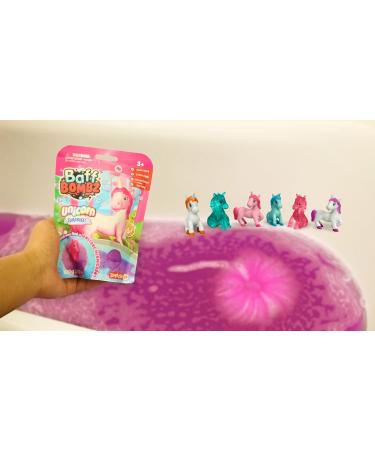 Large Unicorn Surprise Bath Bomb by Zimpli Kids - 6 Collectible Unicorn Toys - Fizzing Gift Set for Kids - Perfect Stocking Filler & Xmas Present - Buy Online on GoSupps.com
