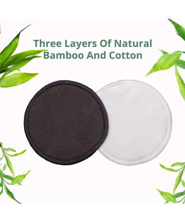 YESBAY Facial Pad Soft Reusable Bamboo Charcoal Fiber Makeup Remover Pad for Girls Facial Pad Space-Saving for Show - Buy Online on GoSupps.com