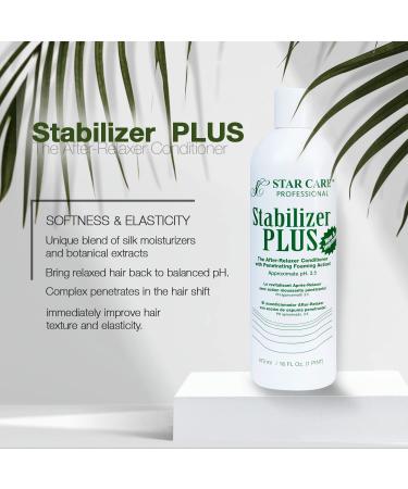STAR CARE Stabilizer Plus 16oz After-Relaxer Conditioner | Penetrating Foaming Action | pH 3.5 | Pack of 1 - Buy Online on GoSupps.com