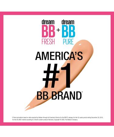 Maybelline Dream Fresh BB 8-in-1 Beauty Balm SPF 30 Light/Medium 1 oz - Pack of 3 - Buy Online on GoSupps.com