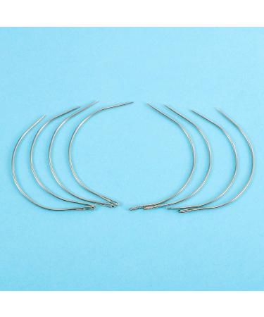 Cetornie 20 Pieces Hair Extension Curved C Needle Hair Weave C Type Needle Curved C Hair Weaving Needle for Hair Extension - Buy Online on GoSupps.com