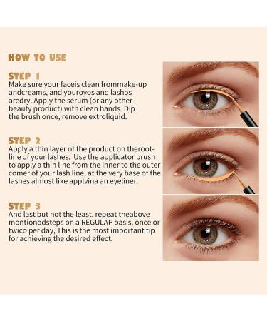 Eyelash Enhancer - Moisturizing Eyelash Product Volumizing Solution for Beauty Lovers Brides Special Events Dates Evenings - Buy Online on GoSupps.com