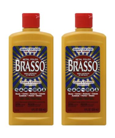 Brasso Metal Polish - Liquid - 8 fl oz (0.3 quart) - Bottle - 8 / Carton -  Tan - Thomas Business Center Inc