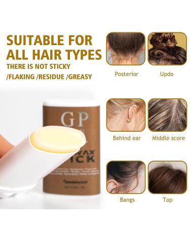 Hair Wax Stick Pomade for Flyaways Control & Texture - Non-Greasy Styling Gel for Frizz Repair & Smoothing (0.75 oz) - Buy Online on GoSupps.com