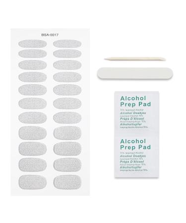 JMEOWIO Silver Nail Foil Glitter - Self-Adhesive Nail Stickers for Stunning Nail Designs - International Shipping Available - Buy Online on GoSupps.com