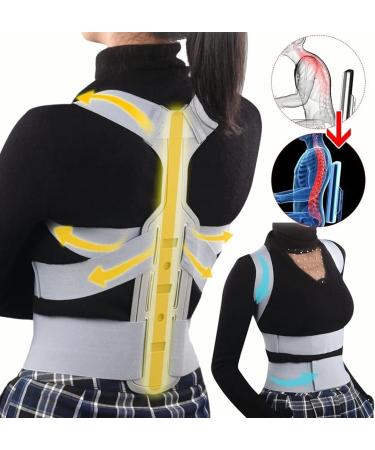 Buy HURRISE Updated Posture Corrector Adjustable Upper Back Brace for Pain Relief & Clavicle Support | Comfortable Neck & Shoulder Straightener (L) - Ships Worldwide - Buy Online on GoSupps.com