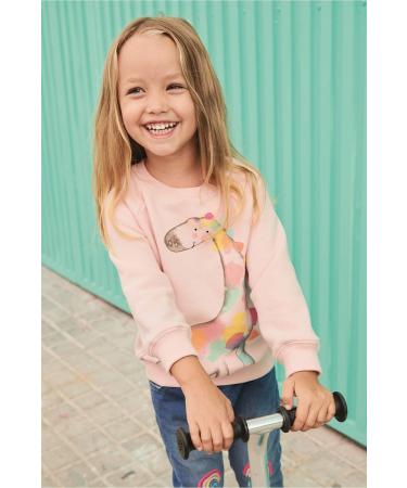 DHASIUE Baby Girls Unicorn Sweatshirt Jumper T-Shirt | Cute Long Sleeved Cotton Tee | Kids Toddler Clothes Ages 1-8 | Dinosaur/Pink Design - Buy Online on GoSupps.com
