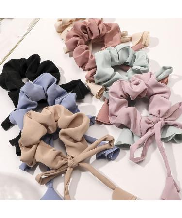 amangul Classical Hair Scrunchies Morning Glory Flower Hair Elastics Ties Ropes Soft Cloth Ponytail Holders for Children(5) - Buy Online on GoSupps.com