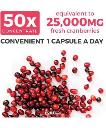 Organic Cranberry Pills 25,000mg - UTI Support & Kidney Cleanse - Vegan - 60 Capsules - Buy Online on GoSupps.com
