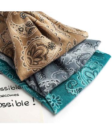 Aceorna Boho Bandeau Headbands - Floral Printed Elastic Turban Hair Scarf for Women - Buy Online on GoSupps.com