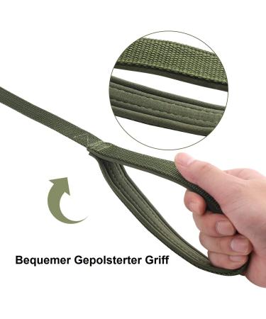 10m Army Green Tow Leash for Dogs | Durable Nylon Training Leash with Padded Handle | Perfect for Large & Small Dogs - International Shipping - Buy Online on GoSupps.com