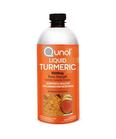 Qunol Liquid Turmeric Curcumin with Black Pepper 1000 Milligram, Supports Healthy Inflammation Response and Joint Support, Dietary Supplement, Extra Strength, 60 Servings, 30.4 fl oz (pack of 1) 60 Servings (Pack of 1)