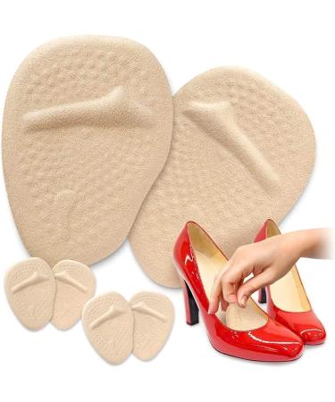Women's Soft Gel Metatarsal Pads x3 - Ball of Foot Cushions for Pain Relief and Comfort - Beige - Buy Online on GoSupps.com
