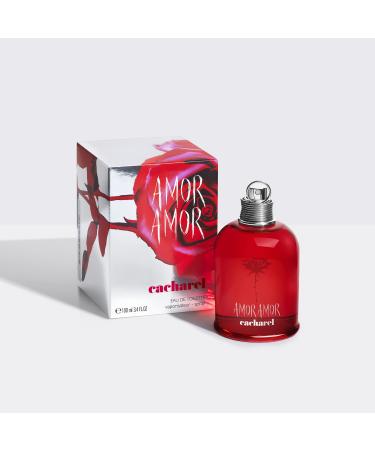 Cacharel Amor Amor Eau de Toilette Spray Perfume for Women - Blackcurrant, Lily of the Valley & Vanilla Fragrance 3.4 Fl Oz