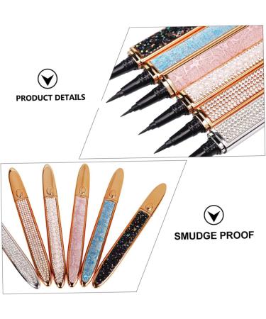 WOONEKY 4 Pcs Diamond Eyeliner Precise Eyeliner Waterproof Liquid Eyeliner Waterproof Eyeliners Black Silver - Buy Online on GoSupps.com